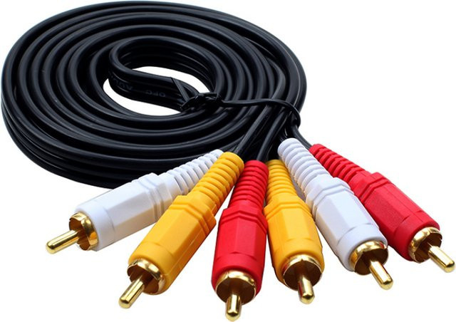 BSN RCA Audio-Video-AV-Verbindungskabel 3 Cinch auf 3 Cinch, Mehrfarbig, 20 m - Bild 1