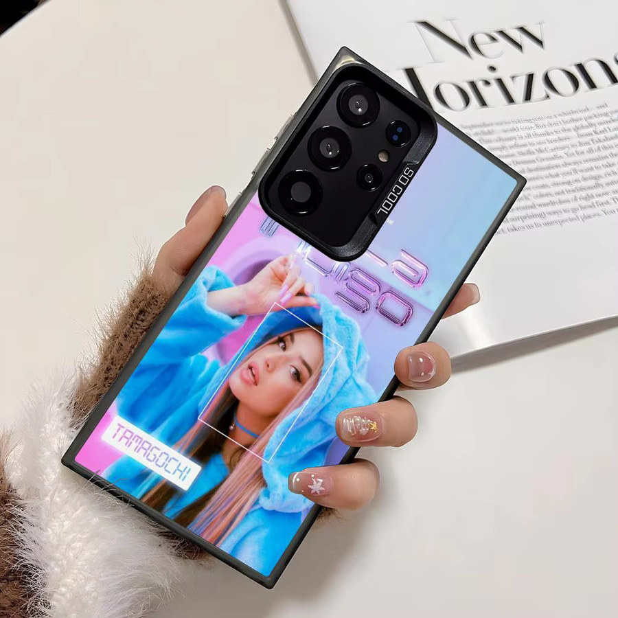 Sänger L-Lola Indigo Handyhülle aus Silikon für Samsung Galaxy S25 Edge S24 S23 S22 S21 S20 Ultra in Blau und Silber - Bild 4