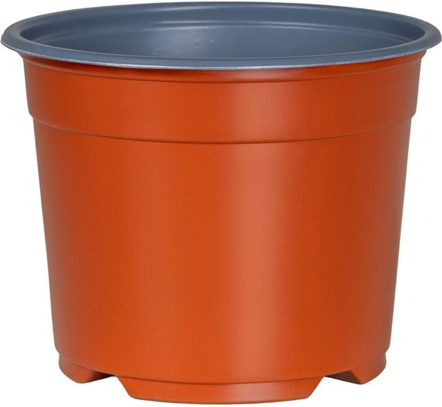 vidaXL Blumentopf 200er Set aus Kunststoff in Terrakotta, zylindrisch und minimalistisch für Innen- und Außenbereich - Bild 1