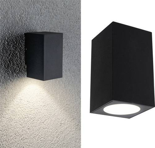 Paulmann Flame LED-Außenwandleuchte aus Aluminium in Grau, B/T/H: 5,8 x 5,8 x 10,3 cm - Bild 1