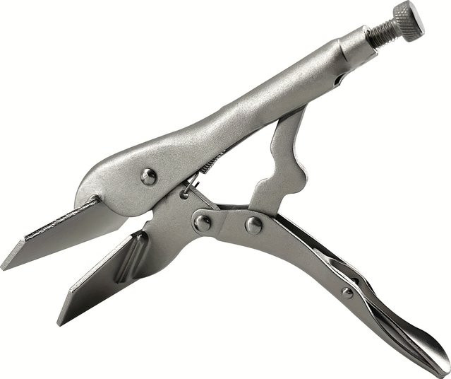 MACWORK 8-Zoll Schweiß-Sperrzange aus Kohlenstoffstahl in Grau und Silber mit verstellbarer Öffnung - Bild 1