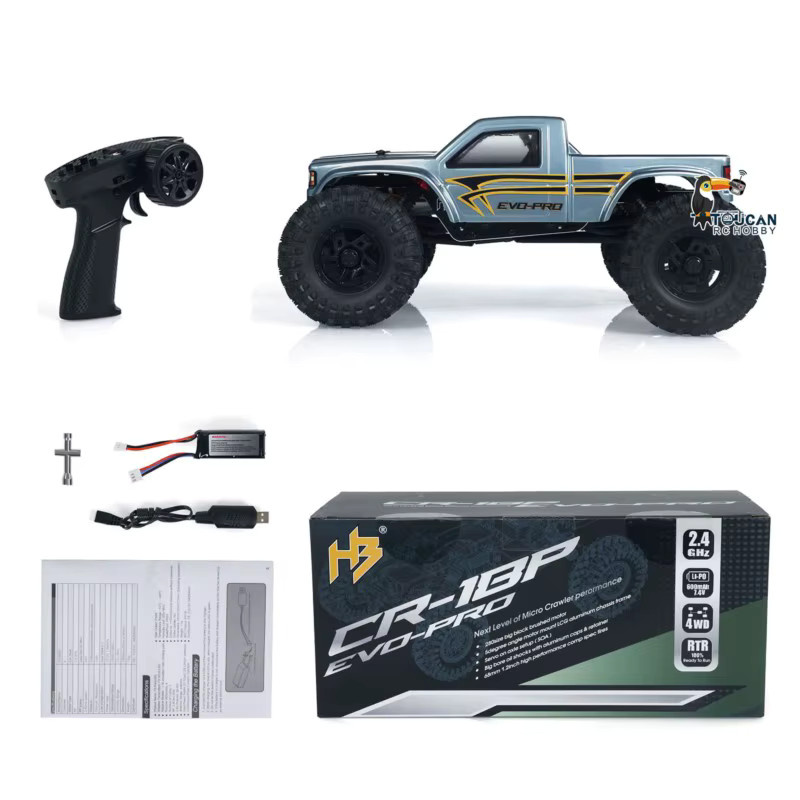 Hobby Plus CR18P RC Rock Crawler, 1/18, Kletterfahrzeug, Lichtsystem, 4WD - Bild 2