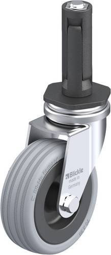 Blickle LRA-VPA 75G-ER02 Lenkrolle in Grau und Schwarz mit 75 mm Rad-Durchmesser und einer Tragfähigkeit von 60 kg - Bild 1