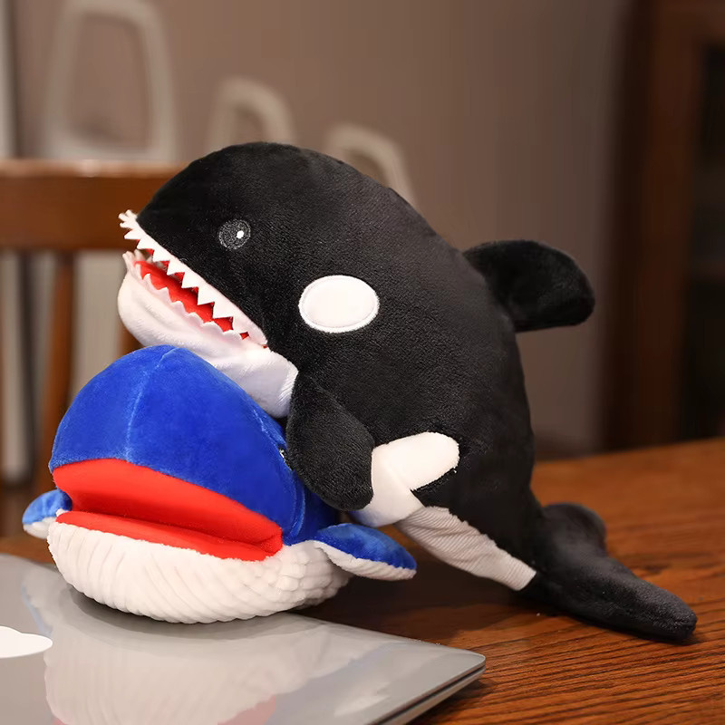 YUZHINUO Krokodil Hai Killer Wal Plüsch Handpuppen, Tiere, Meerestiere - Bild 2