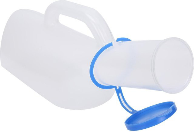 Meterk Urinal für Männer aus Kunststoff, transparent, 1000 ml - Bild 1