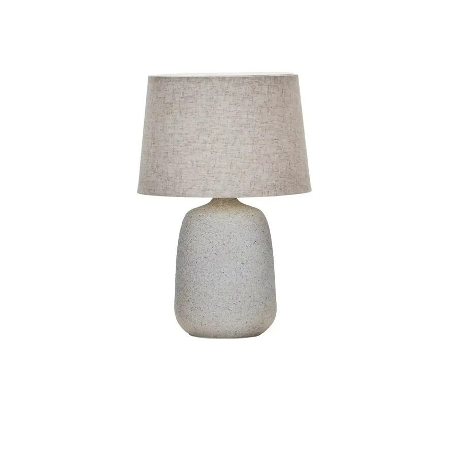 House Doctor Tischlampe Tana aus Keramik in gebrochenem Weiß, Höhe: 46 cm - Bild 1