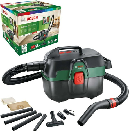 Bosch Home and Garden AdvancedVac 18V-8 Nass-Trockensauger in Grün mit 8 l Volumen