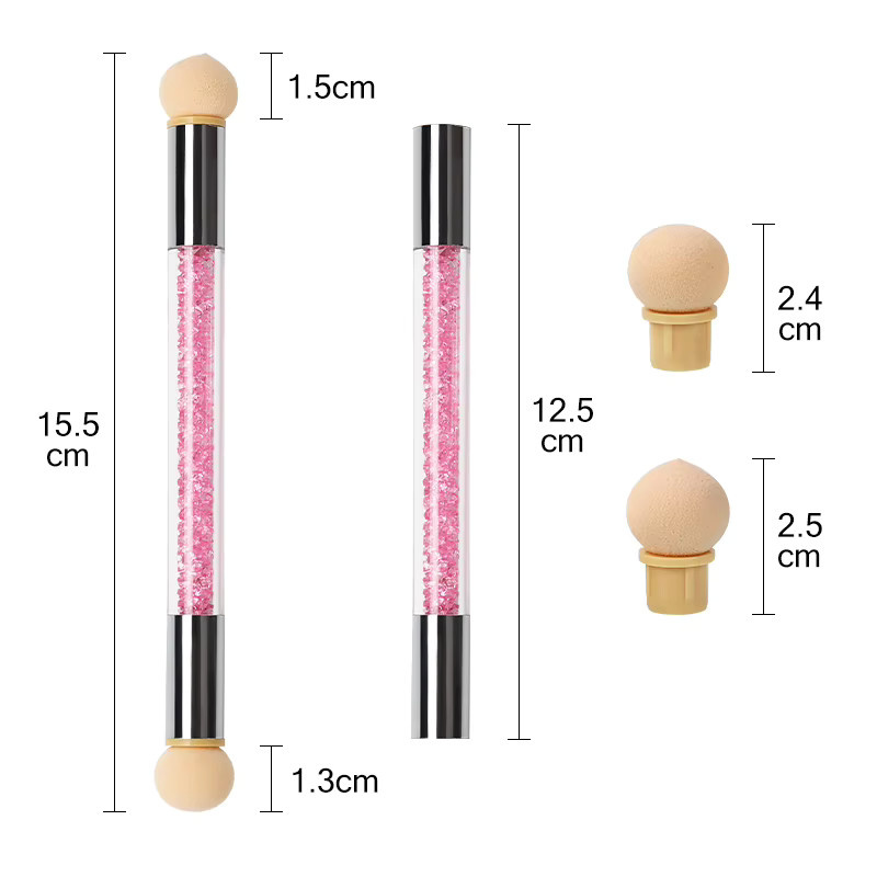 Parkson Nagelpinsel Set, Doppelseitig, Gradient Shading, Nail Art - Bild 2