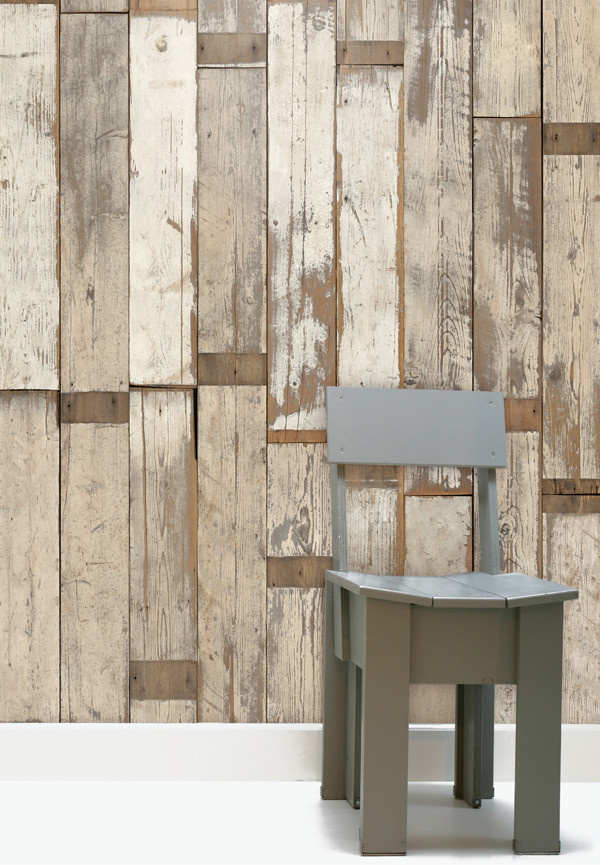 NLXL Tapete Scrapwood 02 PHE-02 in Beige und Multicolour aus Vlies im Nature Design - Bild 1