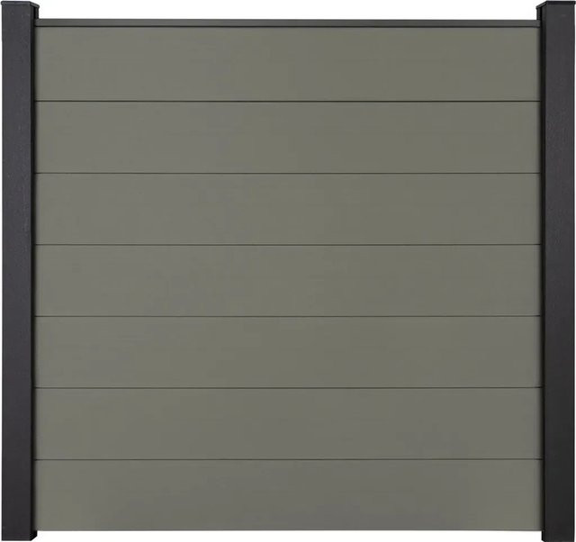 GroJa Solid Grande Steckzaunsystem Grau, B/H: 180 x 180 cm - Bild 1
