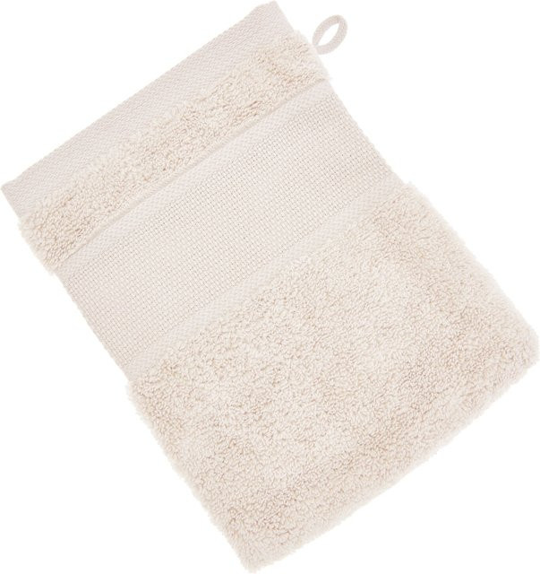 Rico Design Waschhandschuh aus Bio-Baumwolle in Beige, GOTS-zertifiziert und flauschig - Bild 1