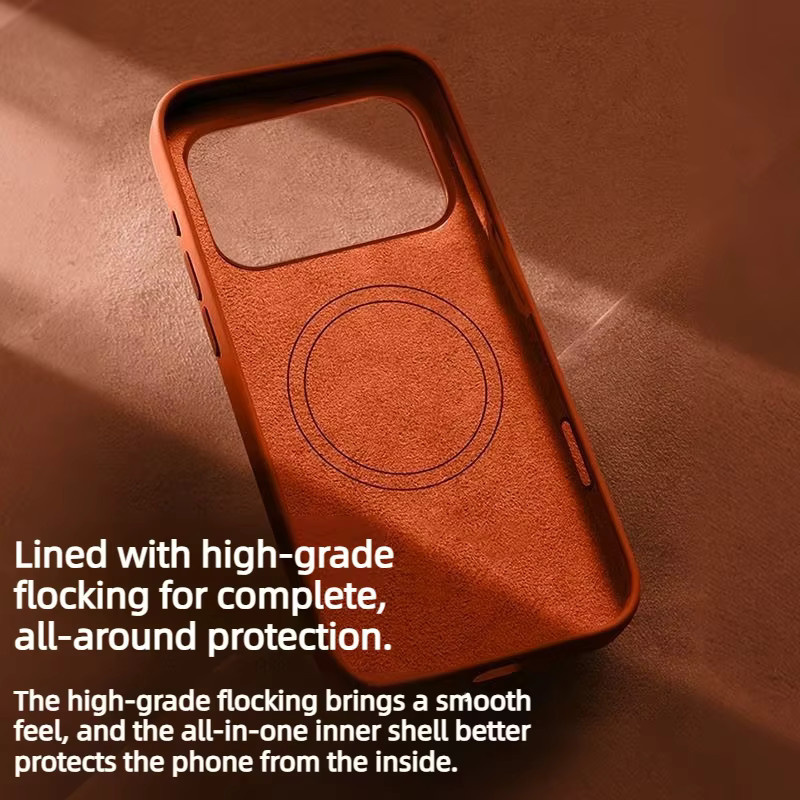 Apple Silikonhülle für iPhone 17 Pro Max Air mit MagSafe Magnetischer Kabelloser Ladefunktion in Blau - Bild 4