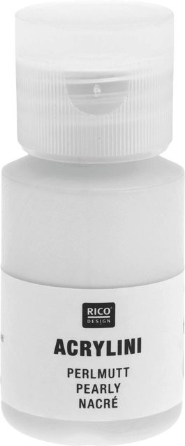 Rico Design Acrylini Acrylfarbe Perlmutt in Weiß/Multicolor - Bild 1