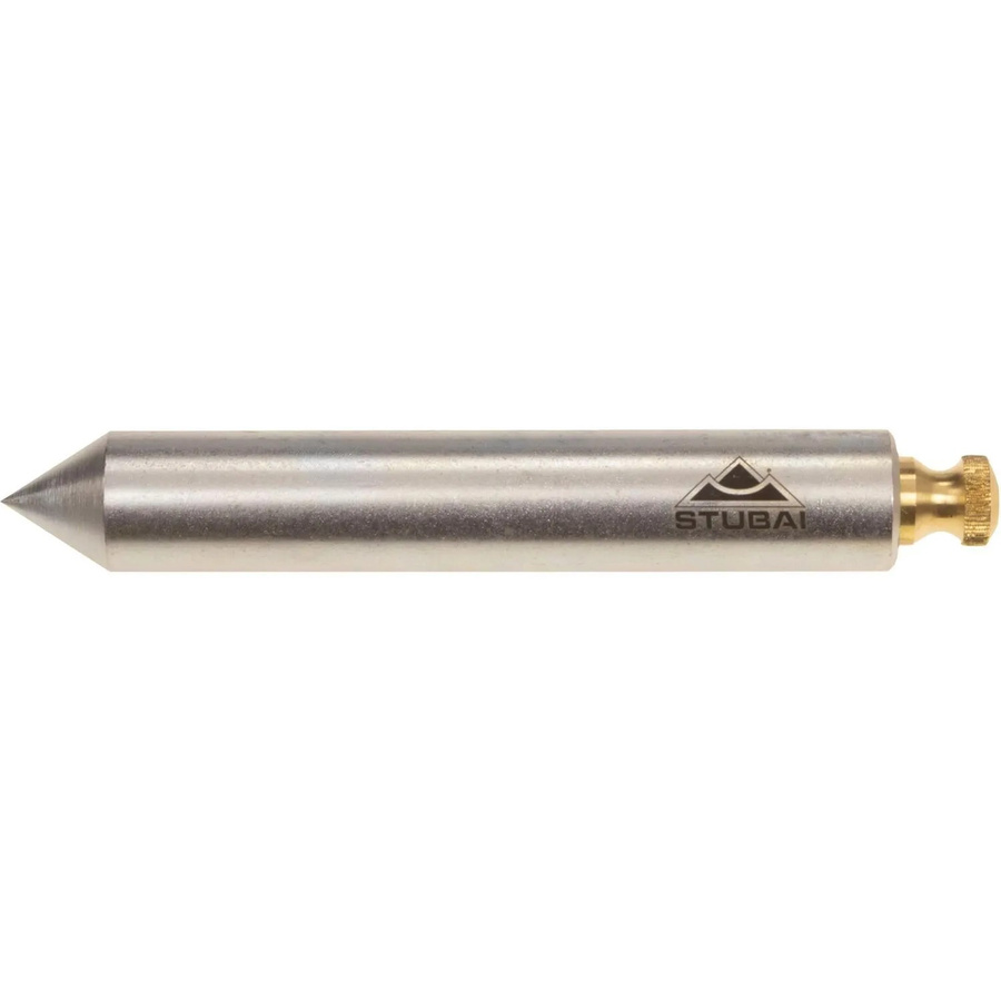 Stubai Senklot aus Stahl mit abschraubbarer Messingkappe, Farbe: Silber, Gewicht: 220 g, Höhe: 130 mm - Bild 2