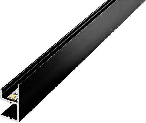 Barthelme LED-Profil Aluminium Schwarz Up-Down Rail Cove Wandmontage - Bild 1