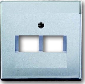 Busch-Jaeger Zentralscheibe alusi in Silber für UAE-Anschlussdose 2f 1803-02-83 - Bild 1