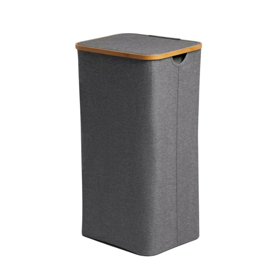 Björn&Schiller Wäschebox mit Deckel und 3 Fächern in Grau, 150 l - Bild 1
