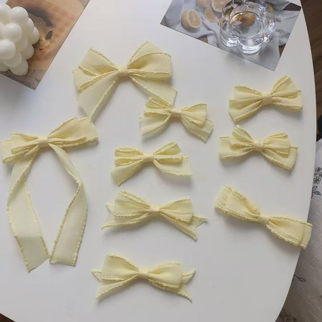 Haar Clips Bowknot, Gelb, Mädchen, Unisex - Bild 1