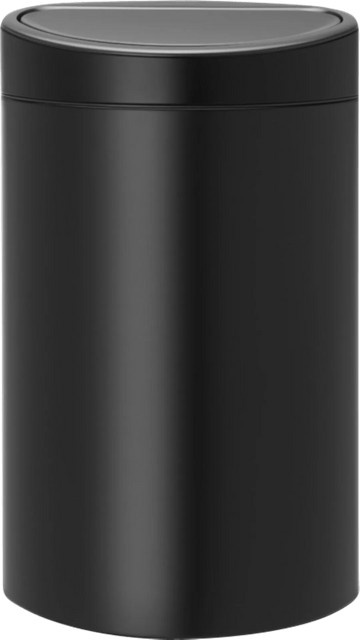 Brabantia Touch Mülleimer mit Soft-Close-Funktion und herausnehmbarem Inneneimer, Schwarz, 40 Liter - Bild 1