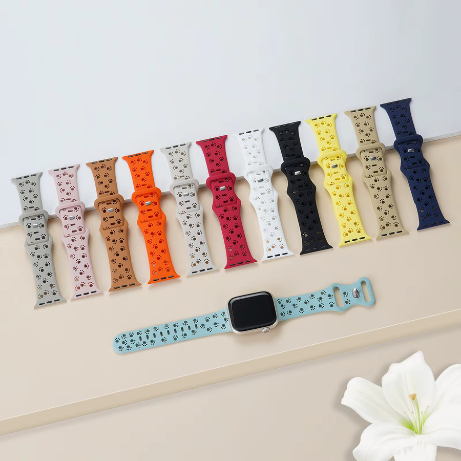 CAOWTAN Uhrenarmband Silikon, Bunt, Unisex - Bild 3
