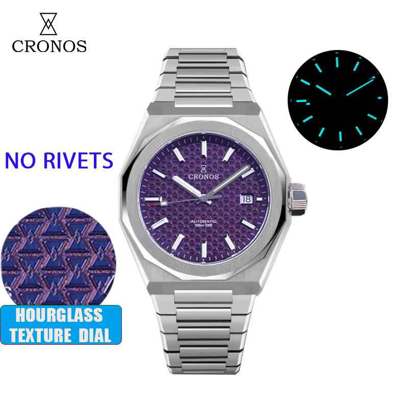 Cronos Armbanduhr, Automatik, Edelstahl, 39 mm, Herren - Bild 3