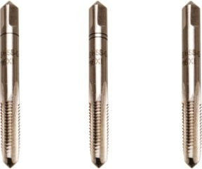 BGS Gewindebohrer-Satz aus HSS G, 3-teilig, M6 x 1,0, Farbe: Silber - Bild 1