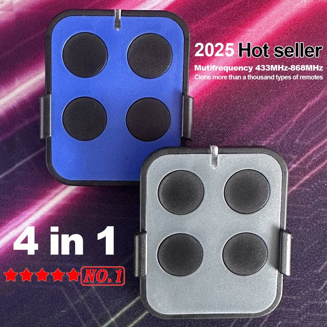 Scimagic-RC 4-in-1 Kopier-Garagen-Fernbedienung Mehrfrequenz-Duplikator für Tor und Barriere 280 bis 868 MHz mit Rolling Code als Schlüsselanhänger - Bild 1