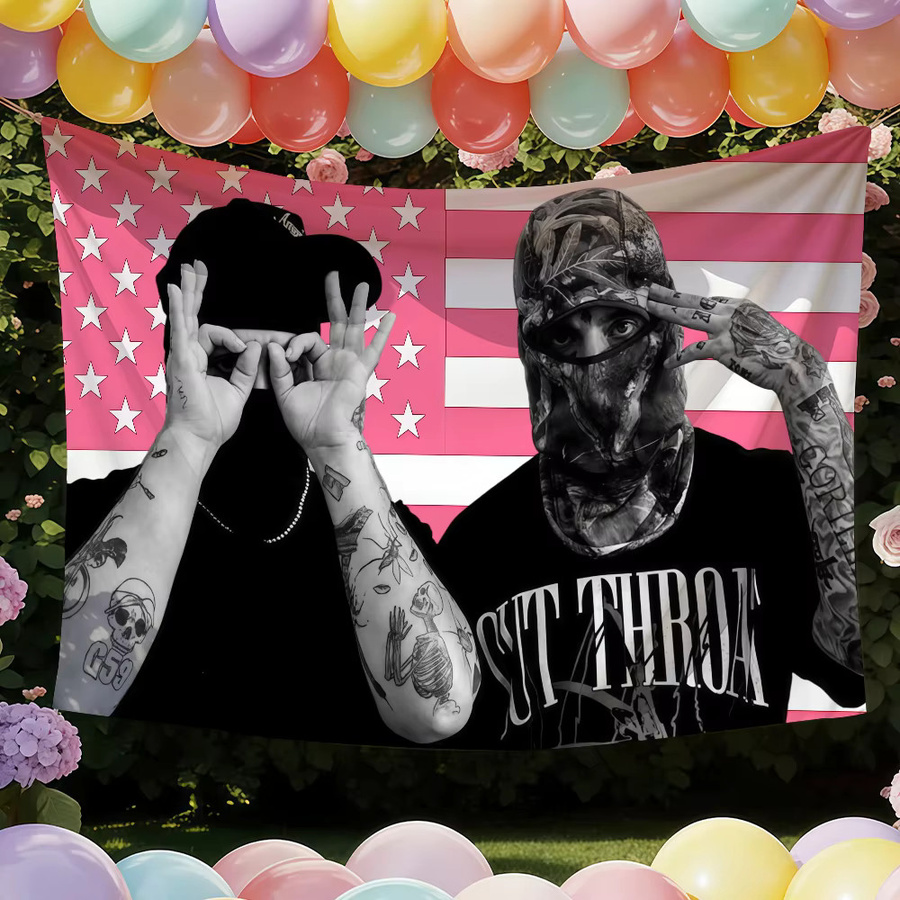 Suicide Boy Wandkunst Banner als Dekoration für Innen- und Außenbereich B: 60,0 cm, H: 40,0 cm - Bild 3