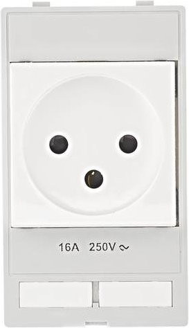 HARTING Schutzkontakt-Steckdose 39500010333 in Weiß mit Schraubanschluss aus Kunststoff - Bild 1