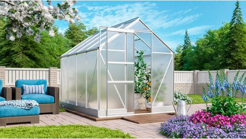 VITAVIA Gewächshaus Apollo Plus 5000 in Grün mit Aluminiumrahmen, B/H/T: 195 x 197 x 131 cm - Bild 1