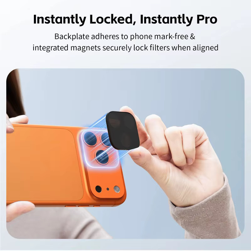 SmallRig 6070 Quadratisches ND-Filter-Set ND2 bis ND16 Schnellwechsel-Filter-Kit für iPhone 17 Pro Serie in Schwarz - Bild 3