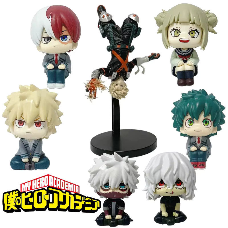 Bandai My Hero Academia Anime Figur, Midoriya Izuku Bakugou Katsuki Ochaco Uraraka, Kunststoff, Bunt / Mehrfarbig - Bild 4