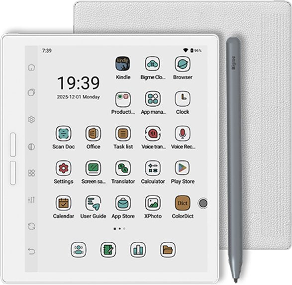 Bigme B751C S Farb-E-Ink-E-Reader mit 7 Zoll Display, 300PPI, 4GB RAM, 64GB ROM, 36-stufig einstellbares Frontlicht, Farbe: Weiß - Bild 1