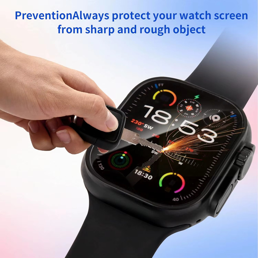 Apple Hydrogelfolie für Apple Watch Ultra, 49 mm, transparent, Unisex - Bild 6