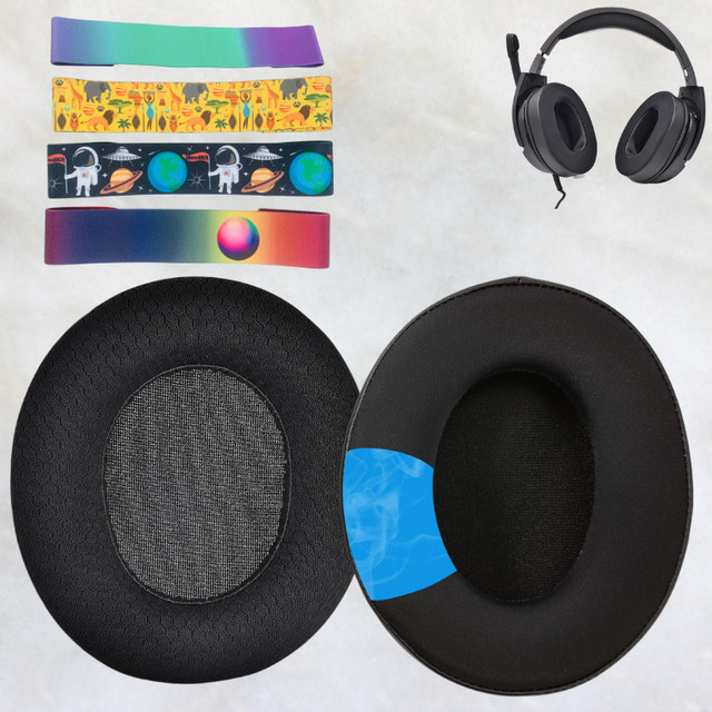 SteelSeries Ersatz-Ohrpolster aus schwarzem Stoff für Arctis 1, Arctis 3, Arctis 5, Arctis 7, Arctis 9 und Arctis Pro - Bild 1