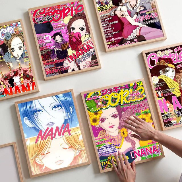 Potdemiel Anime N-NANA Shoujo Manga Poster als Kawaii Whitepaper Aufkleber in Weiß für deine Zimmerdekoration - Bild 1