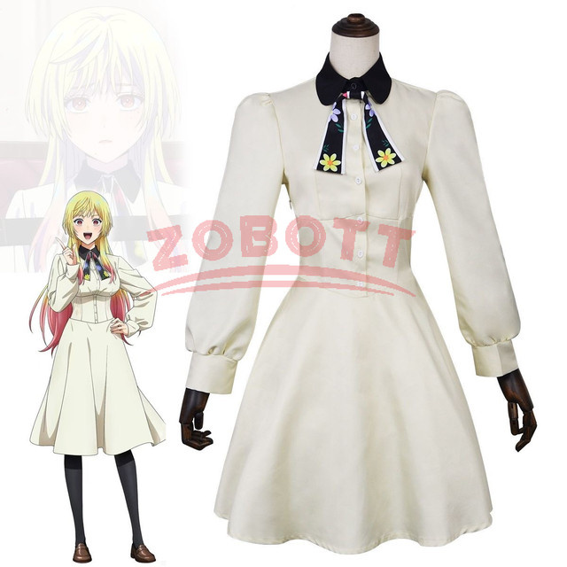 ZOBOTT Anime Campus Uniform Rollenspiel Komplettset, Kleid, Weiß - Bild 1
