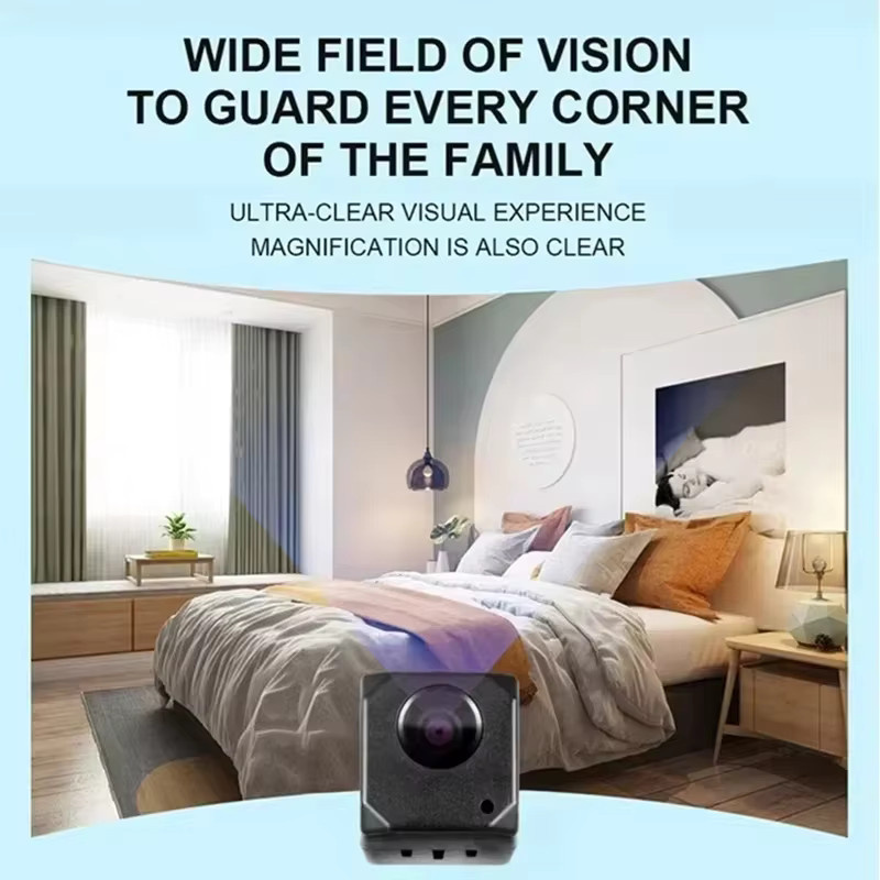 Xiaomi Mini-Überwachungskamera in Schwarz mit 4K Auflösung, 150 Grad Weitwinkel, Infrarot Nachtsicht und WiFi Bewegungserkennung - Bild 2
