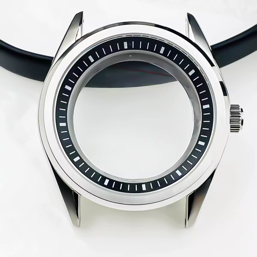 FancyWrist Uhrengehäuse Edelstahl, 39,5 mm, Silber, Saphirglas - Bild 2