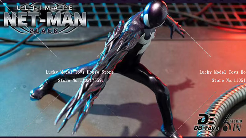 DBtoys X Ultimate Net-Man Actionfigur, Schwarz, Marvel, 6 Zoll - Bild 3