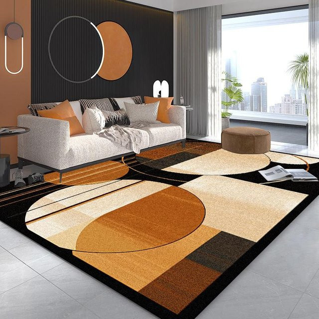 HGHT Geometrischer Teppich in Multicolour, weich und rutschfest, B/H: 90 x 60 cm - Bild 1