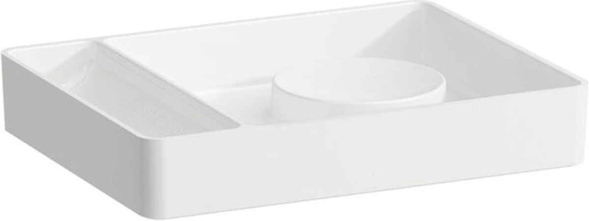 Laufen Val Aufbewahrungsschale aus Keramik, rechteckig, Weiß, B: 36 cm, T: 28 cm - Bild 1
