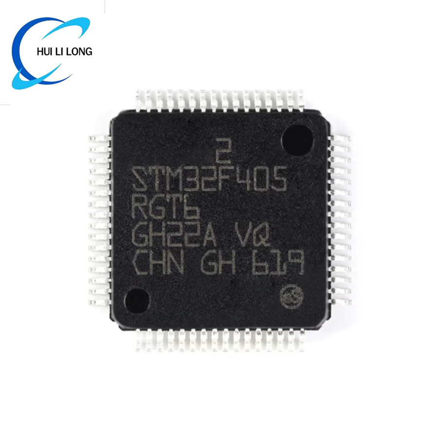 STMicroelectronics STM32F405RGT6 ARM Cortex-M4 32-Bit Mikrocontroller MCU Chip in Schwarz - Bild 2