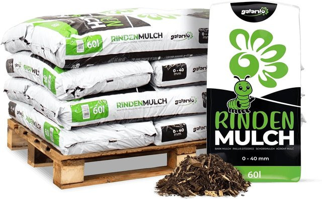 Galamio Rindenmulch aus Baumrinde in Braun für Garten und Zierpflanzen - Bild 1