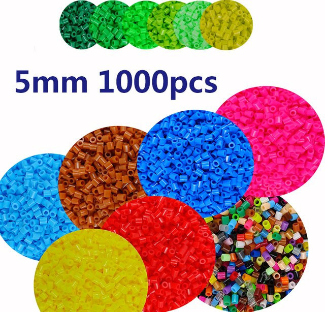 LXSWY Sicherungsperlen, 3D-Pixel-Puzzle-Eisenperlen, 1000 Stück, Bunt / Mehrfarbig - Bild 1