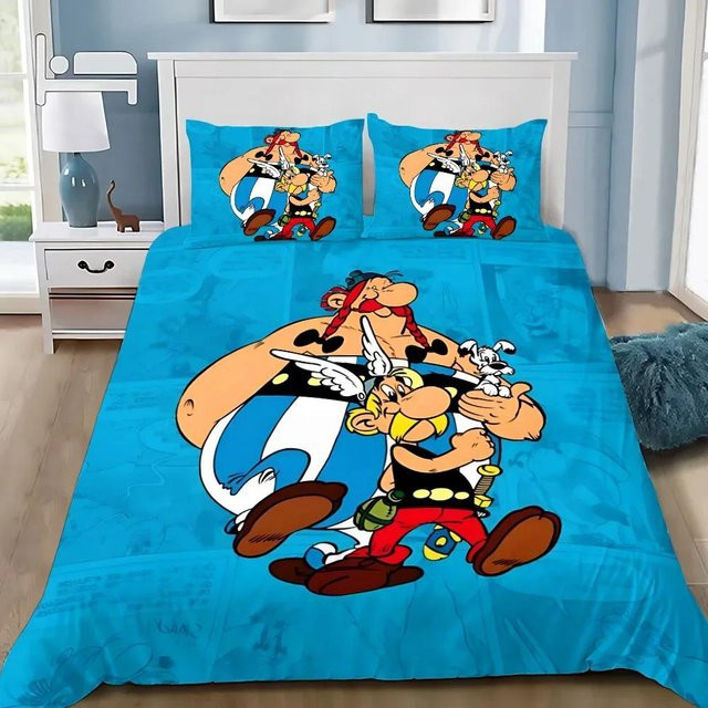 Paslu Bettwäscheset Tim und Struppi Abenteuer, Blau, 3-teilig, B/H: 180 x 220 cm - Bild 1
