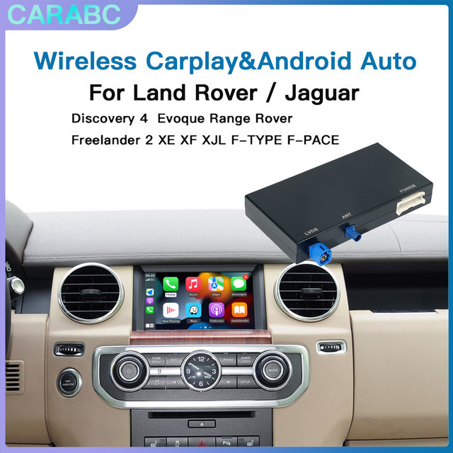 CARABC Drahtloses CarPlay und Android Auto Modul für Land Rover und Jaguar in Schwarz - Bild 1