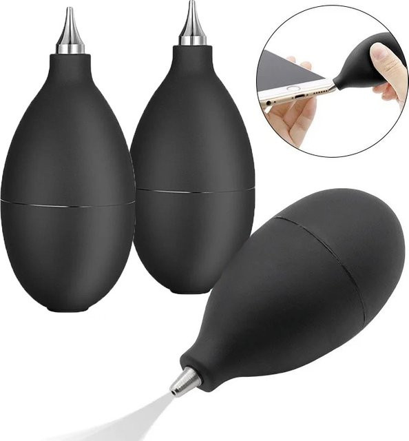 Mini Luftgebläse zur Reinigung von Kamera, Objektiv, Handy, Tablet und Laptop in Schwarz - Bild 1