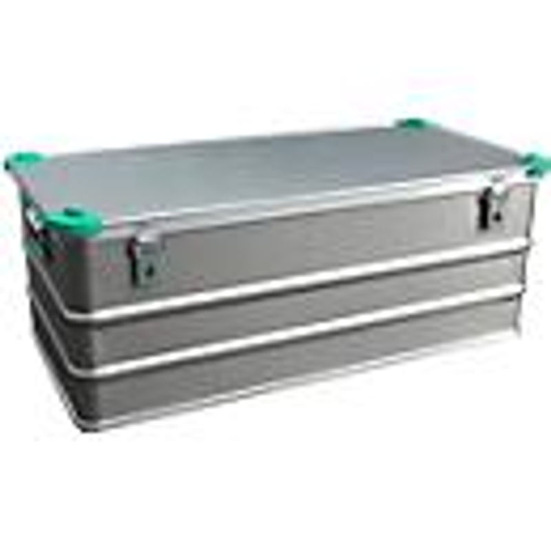 Gmoehling Super-Box aus Leichtmetall in Silber mit Deckel und Griffen, 150 l - Bild 2