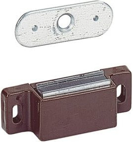 Hettich MB-Haftmagnetschnäpper 4kg in Weiß, B: 46 mm, H: 13,5 mm, T: 15 mm - Bild 1